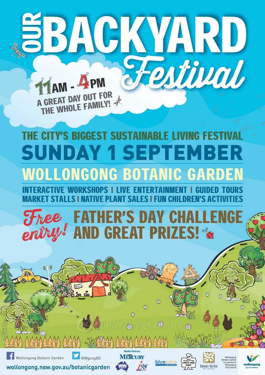 Our Backyard Festival 2013 A3 vertical poster